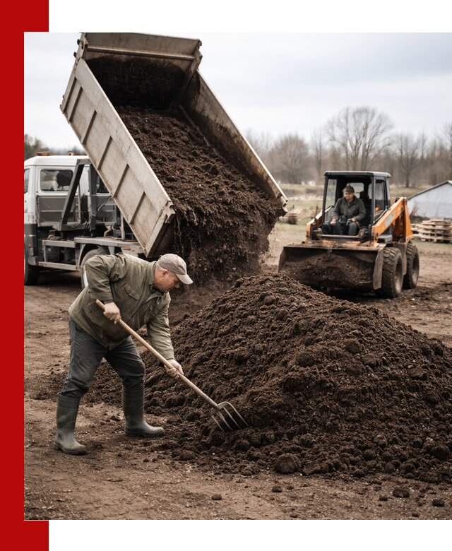 Доставка и продажа перегноя в Кронштадте быстро и дешево