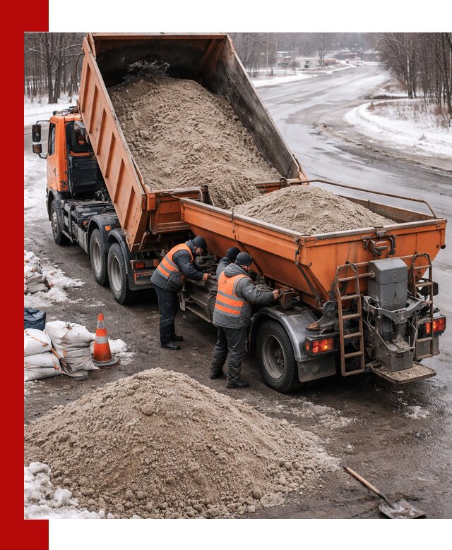 Поставка и вывоз пескосоля в Кронштадте оптом и в розницу