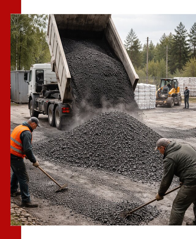 Доставка и продажа асфальтного гранулята в Кронштадте