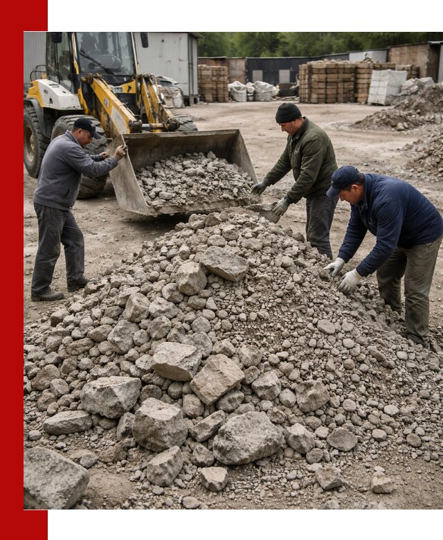 Демонтаж и вывоз бой бетона в Кронштадте