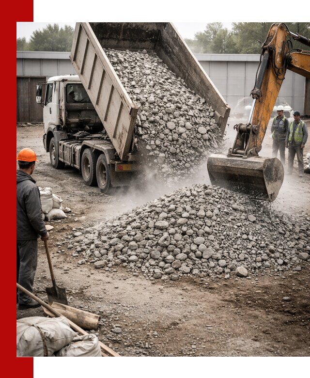 Доставка дробленого бетона в Кронштадте оптом и в розницу