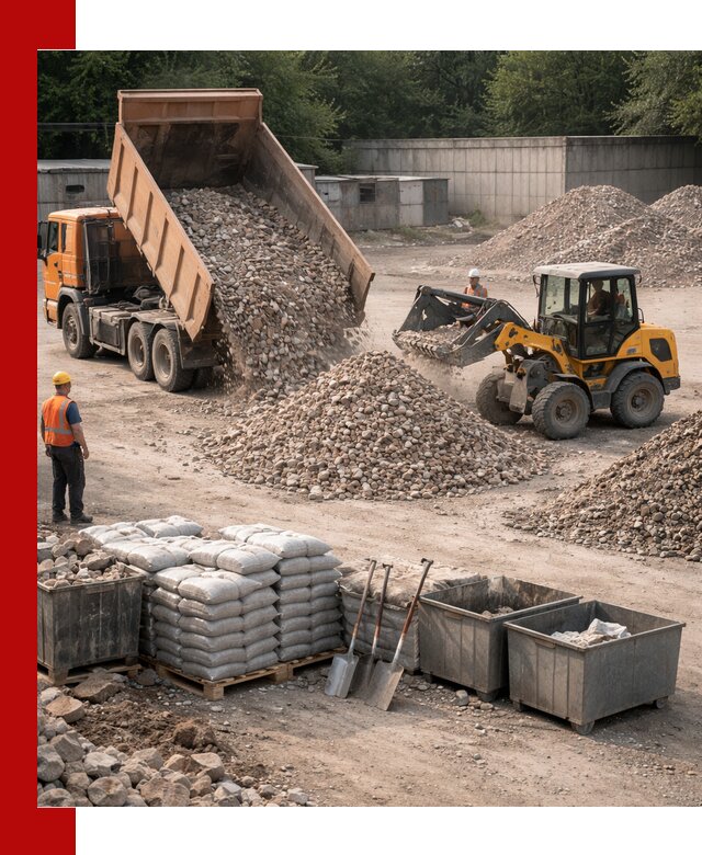 Вторичные материалы для отсыпки в Кронштадте — поставка и доставка