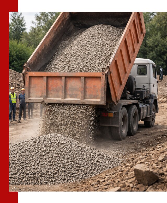 Доставка сыпучих материалов самосвалом в Кронштадте быстро и надежно