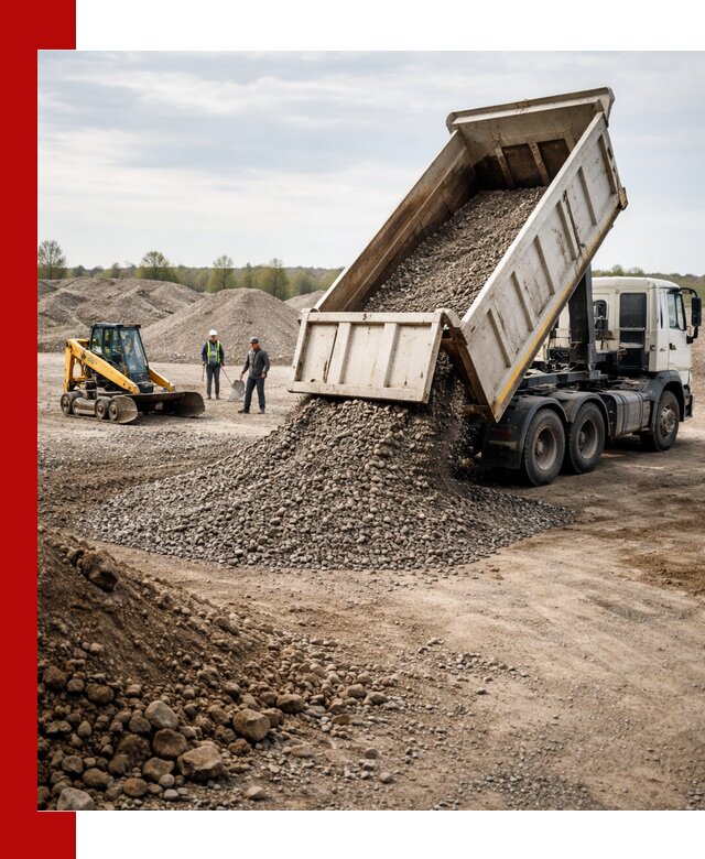 Доставка самосвалом 25 м³ в Кронштадте быстро и надежно