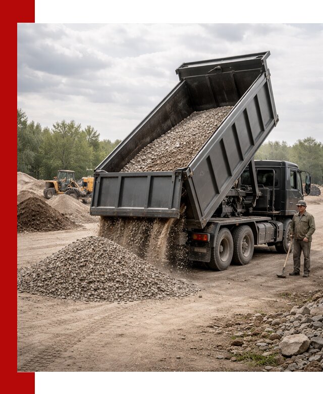 Доставка самосвалом 30 м3 по выгодным ценам в Кронштадте