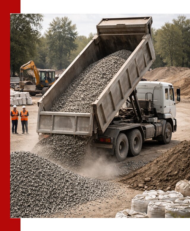 Аренда самосвала в Кронштадте для доставки сыпучих и нерудных материалов