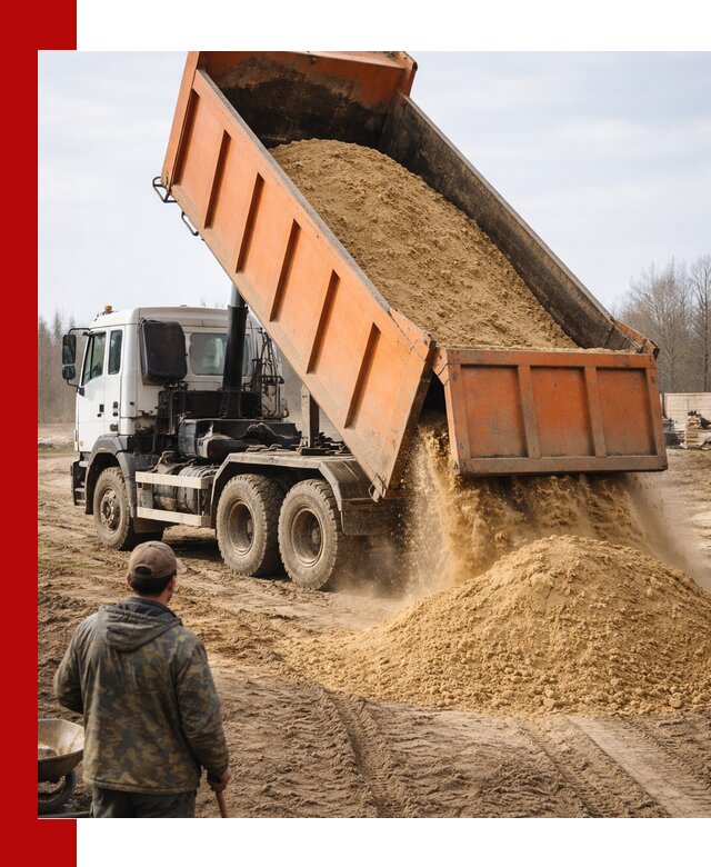 Аренда самосвала 20 тонн для перевозки грузов в Кронштадте