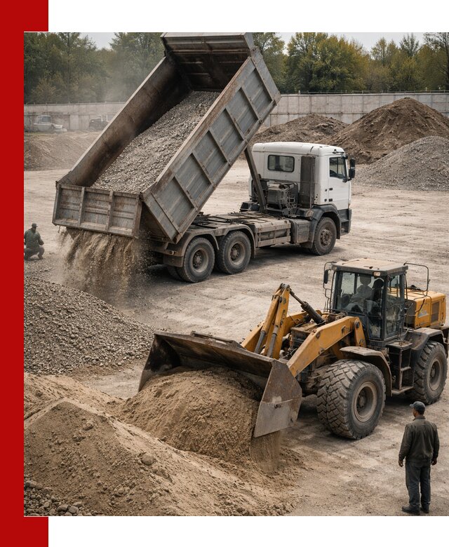 Перевозка сыпучих грузов самосвалами и бортовыми в Кронштадте