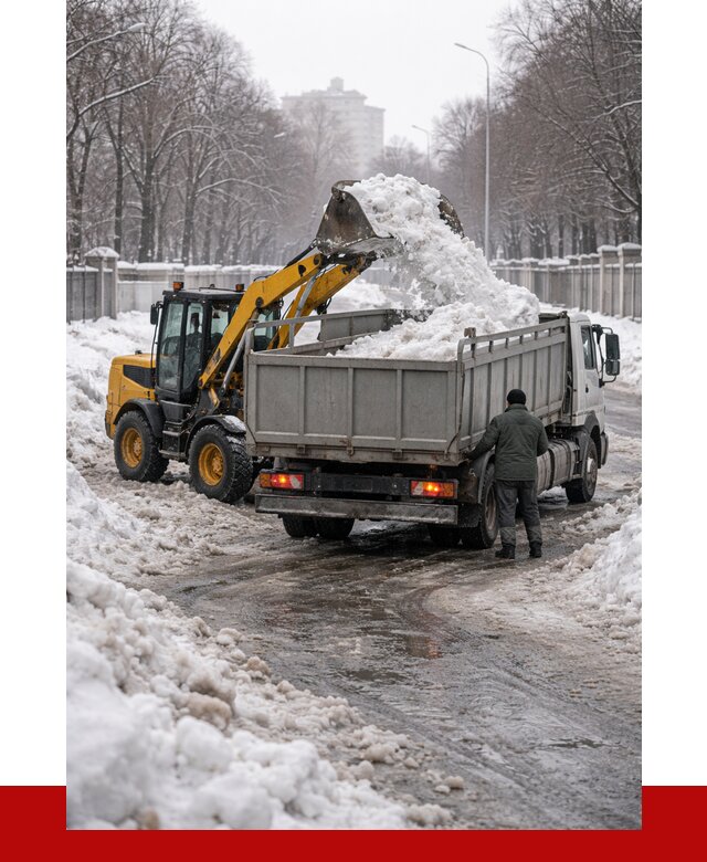 Вывоз снега с погрузкой в Кронштадте от 3652 р. ПРОНЕРУДКрн