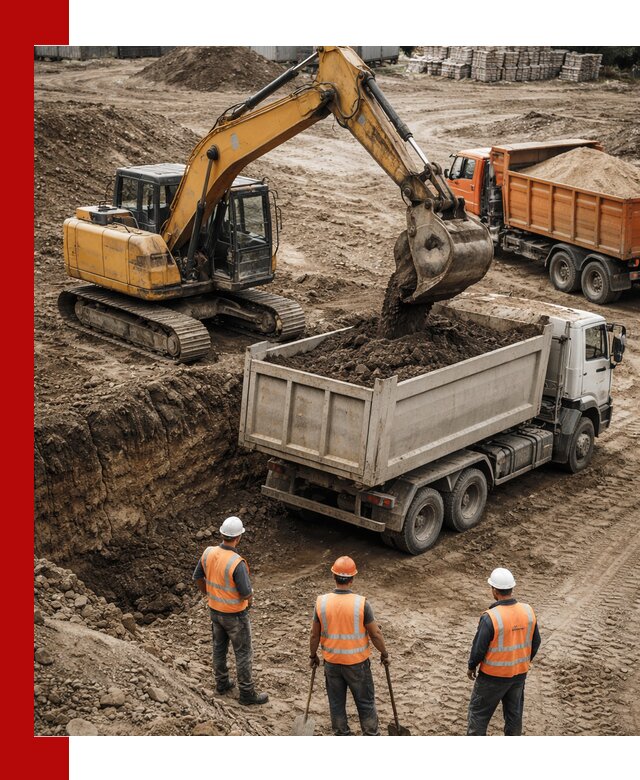 Разработка грунта для строительства и благоустройства в Кронштадте