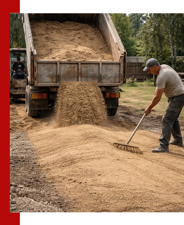 Отсыпка участка песком в Кронштадте быстро и качественно