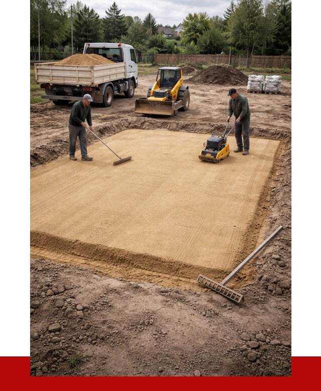 Устройство песчаной подушки в Кронштадте от 4695 р. ПРОНЕРУДКрн