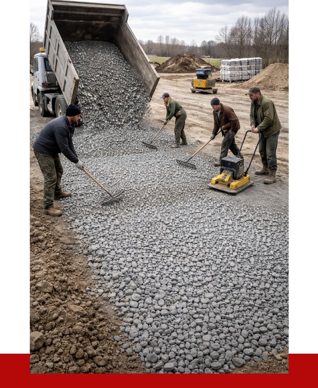 Устройство щебеночной подушки в Кронштадте от 4695 р. ПРОНЕРУДКрн