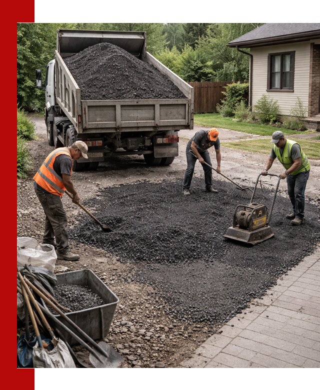 Асфальтовая крошка для двора с доставкой в Кронштадте